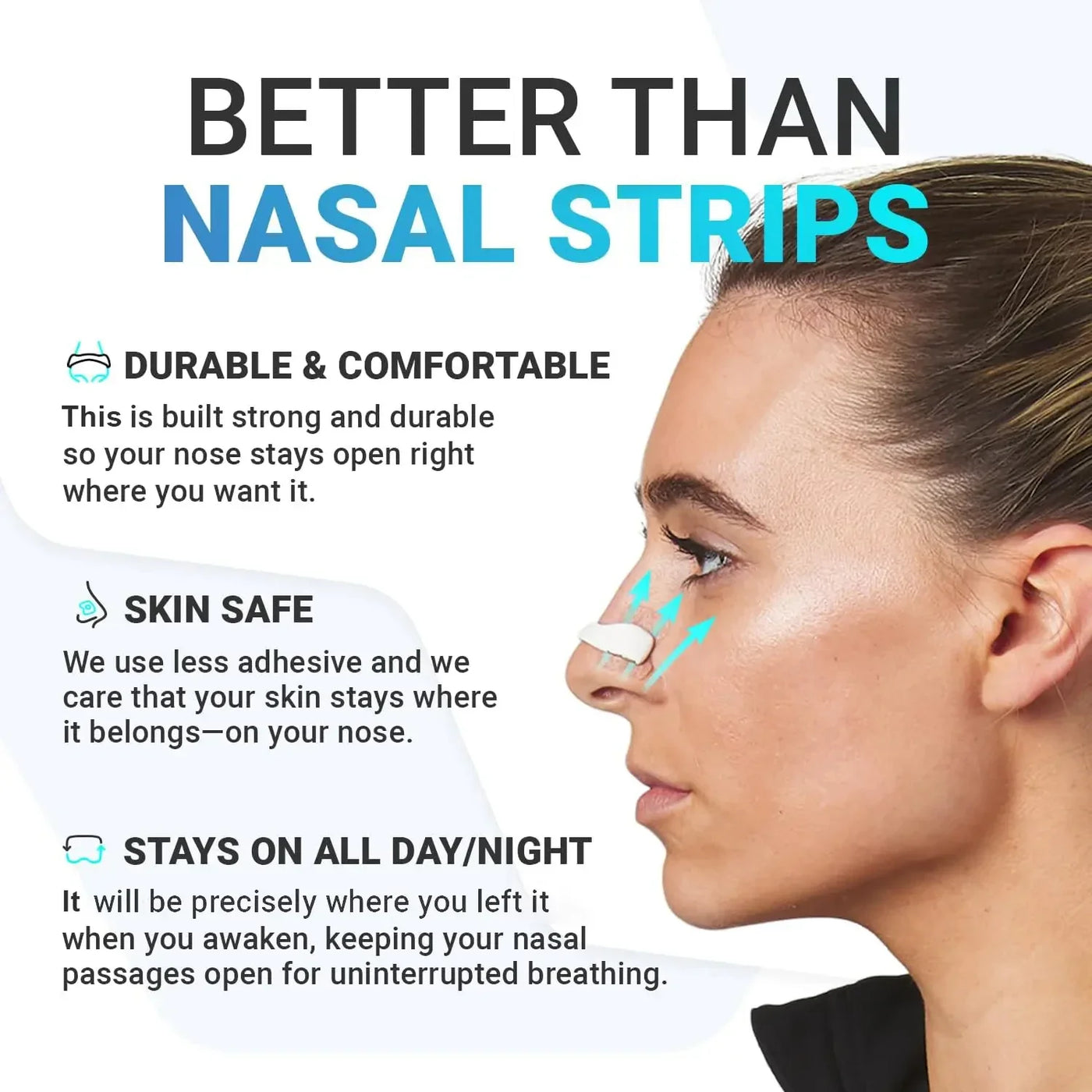 Sport Nasal Dilator Sleep Nasal Breathing Dilators Starter Kit Magnetic Strips