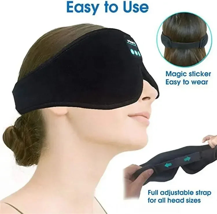 3D Eye Mask Music Play Sleeping Headphones with Built-in HD Speaker